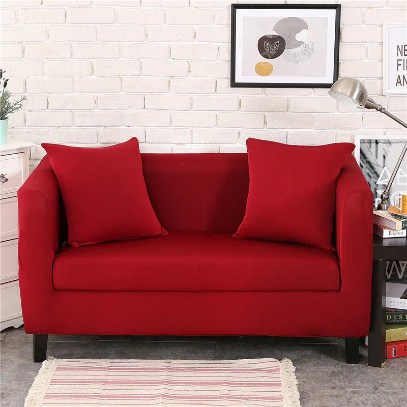 Couch Cover - Deep Red - Adaptable & Expandable