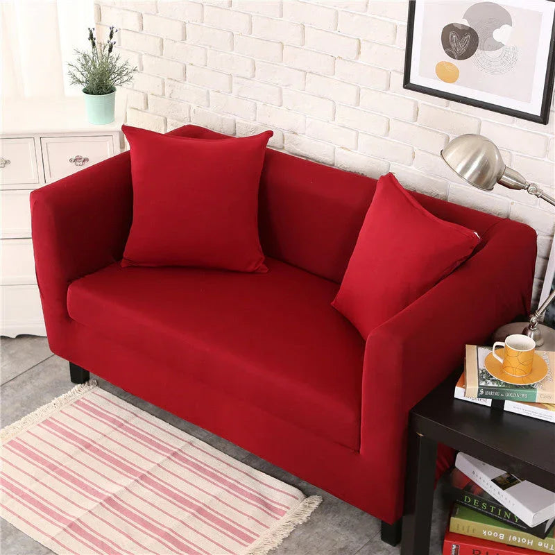 Couch Cover - Deep Red - Adaptable & Expandable