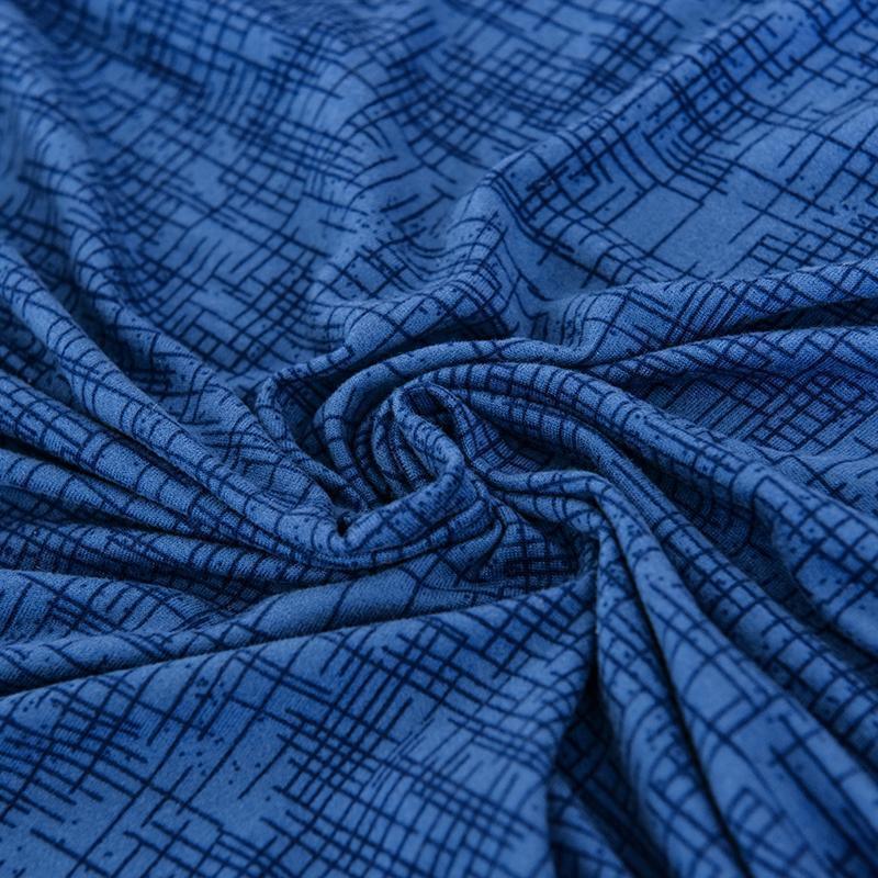 Couch Cover - Crosshatch - Blue - Adaptable & Expandable