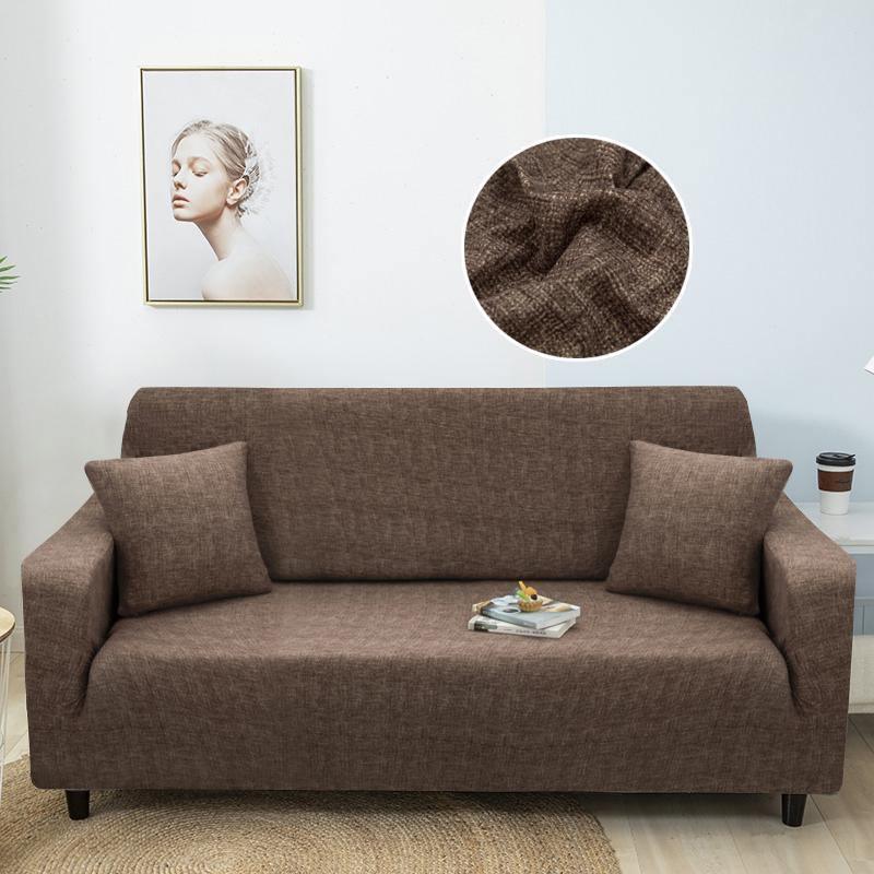 Couch Cover - Crosshatch - Coffee - Adaptable & Expandable