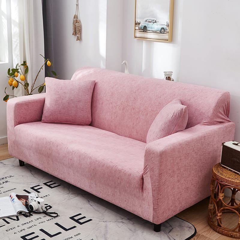 Couch Cover - Crosshatch - Pink - Adaptable & Expandable