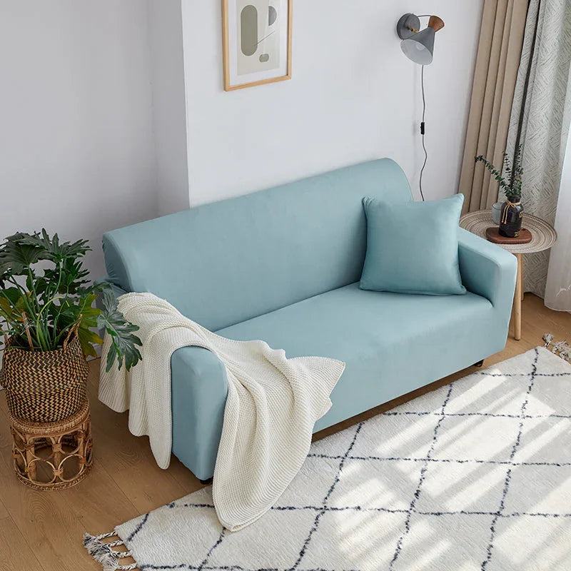 Couch Cover - Muted Blue - Adaptable & Expandable