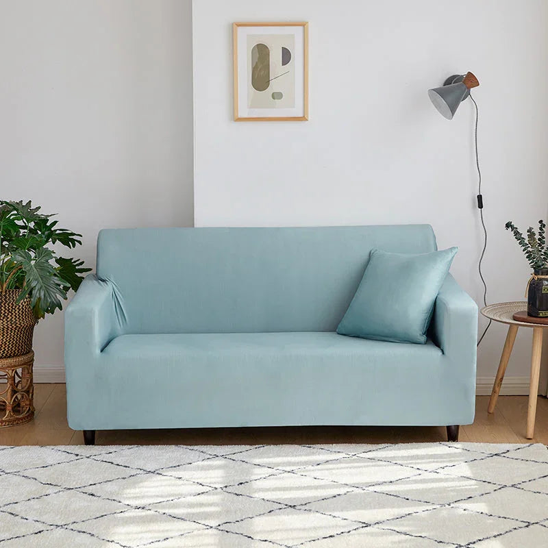 Couch Cover - Muted Blue - Adaptable & Expandable