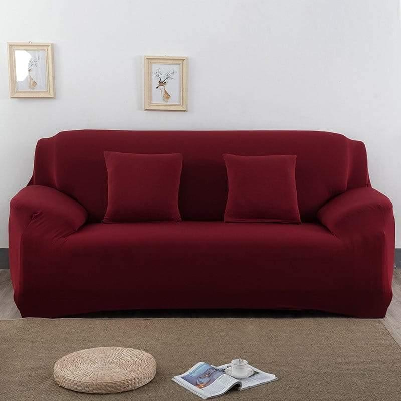 Couch Cover - Garnet Red - Adaptable & Expandable