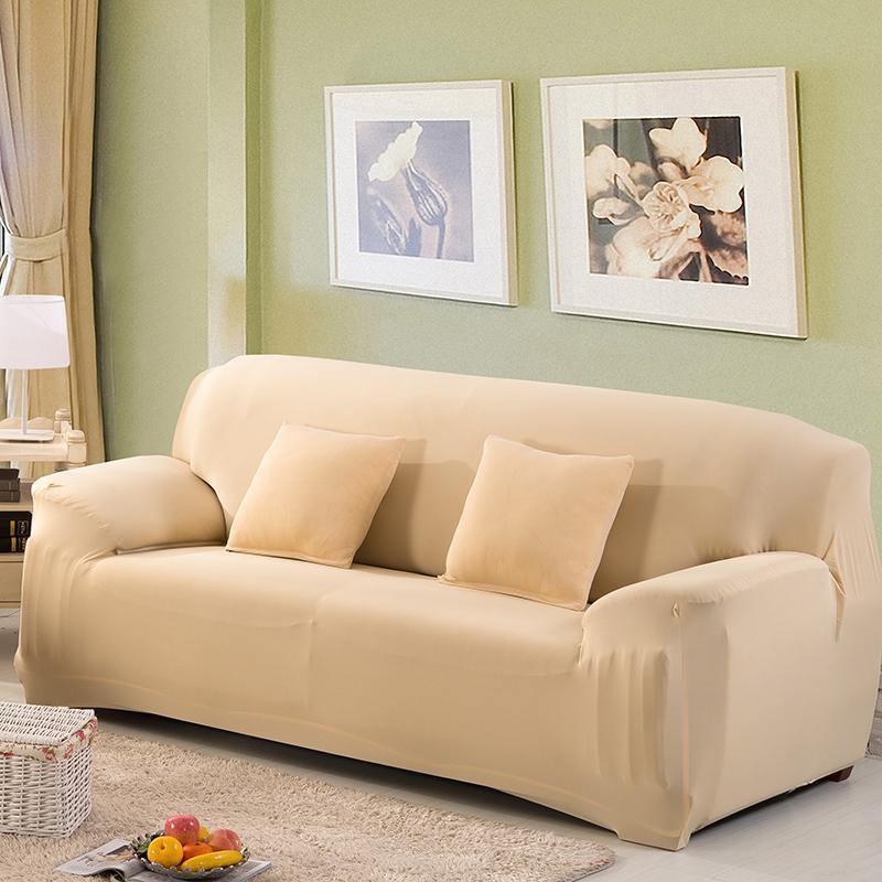 Couch Cover - Linen Beige - Adaptable & Expandable