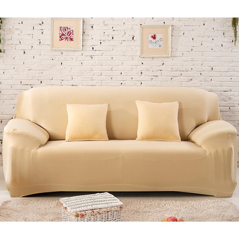Couch Cover - Linen Beige - Adaptable & Expandable