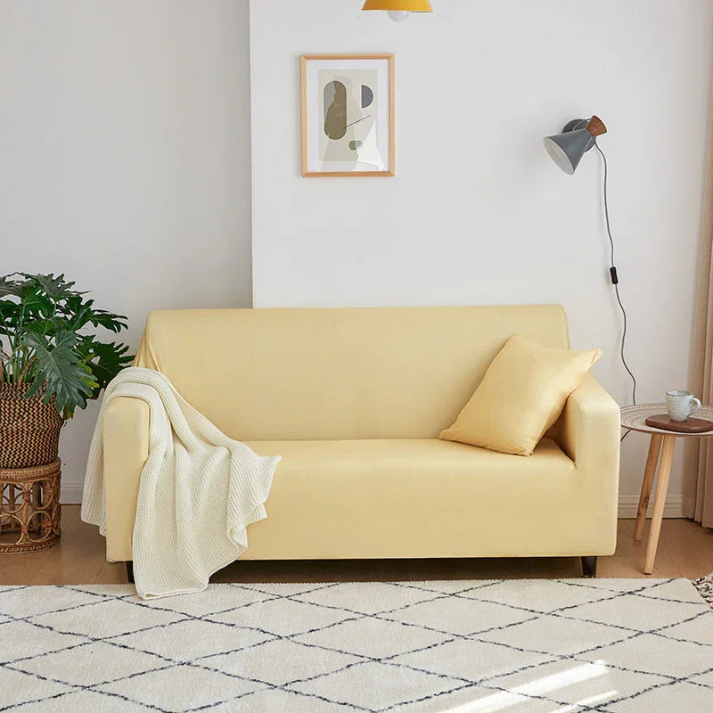 Couch Cover - Buttermilk Yellow - Adaptable & Expandable