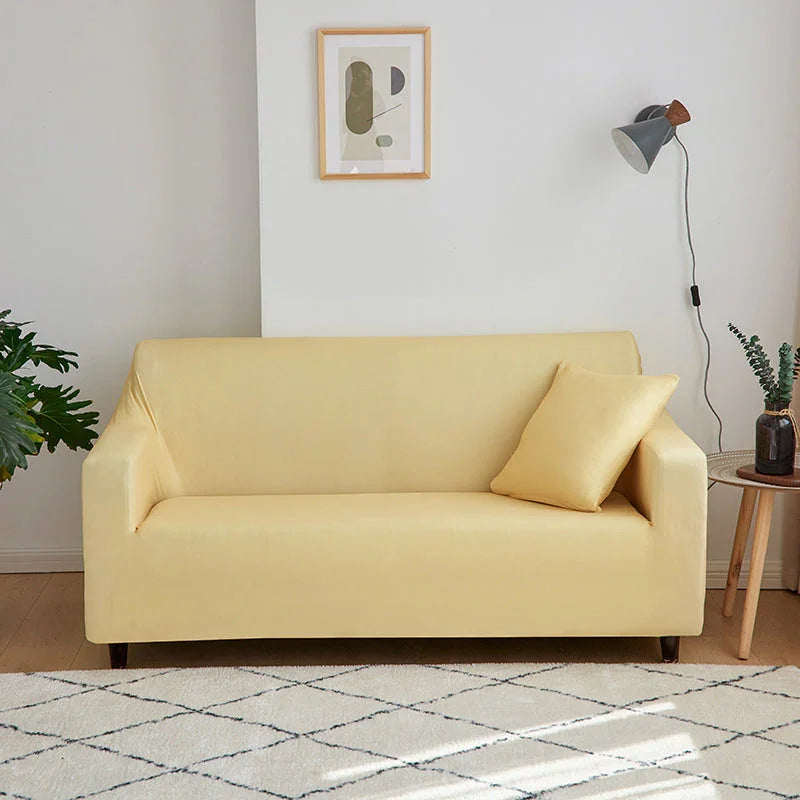 Couch Cover - Buttermilk Yellow - Adaptable & Expandable