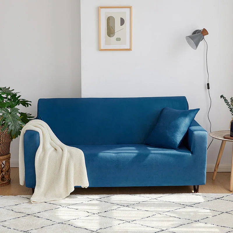 Couch Cover - Sapphire Blue - Adaptable & Expandable
