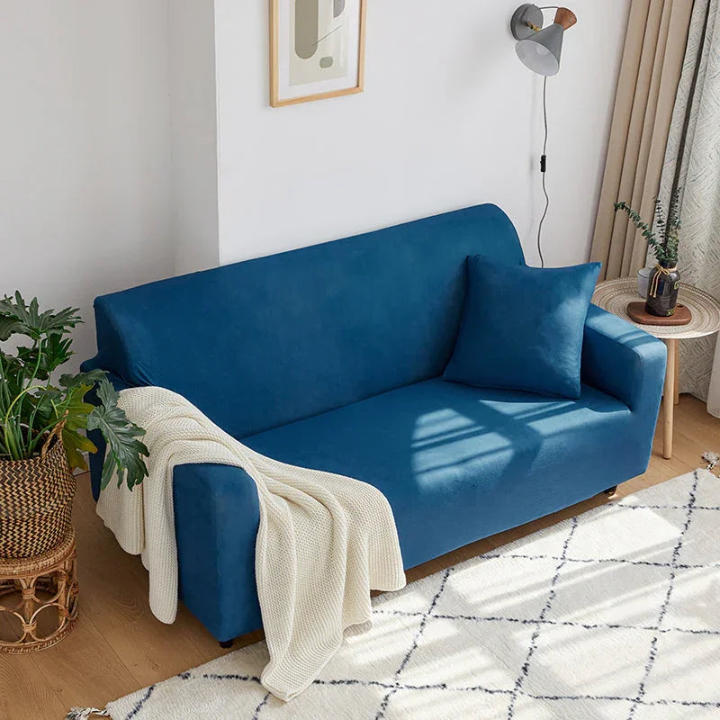 Couch Cover - Sapphire Blue - Adaptable & Expandable