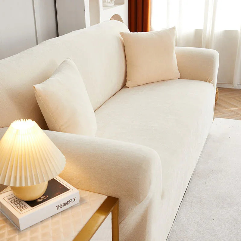Couch Cover -Luma - Beige - Adaptable & Expandable