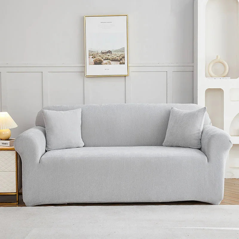 Couch Cover -Luma - Light Grey - Adaptable & Expandable