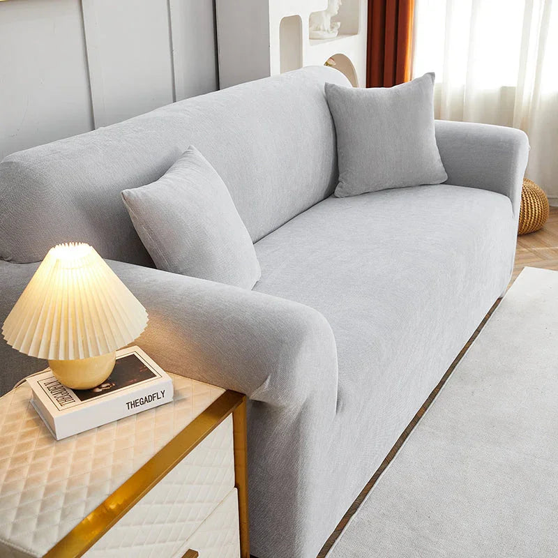 Couch Cover -Luma - Light Grey - Adaptable & Expandable