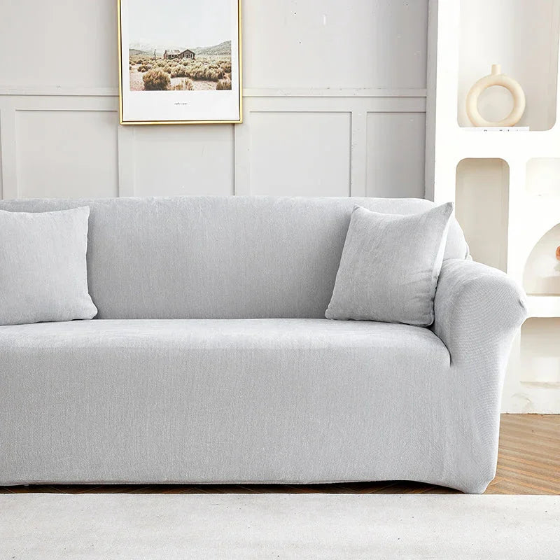 Couch Cover -Luma - Light Grey - Adaptable & Expandable