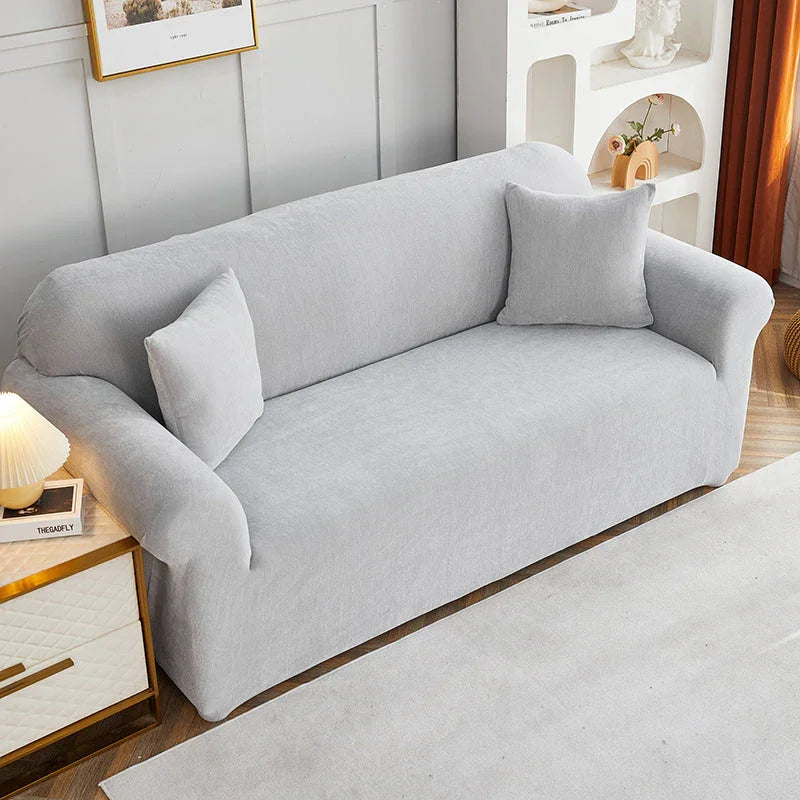 Couch Cover -Luma - Light Grey - Adaptable & Expandable
