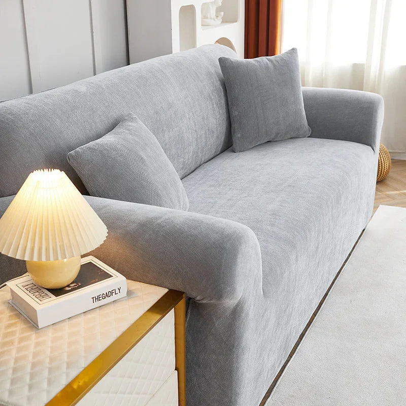 Couch Cover -Luma - Neutral Grey - Adaptable & Expandable