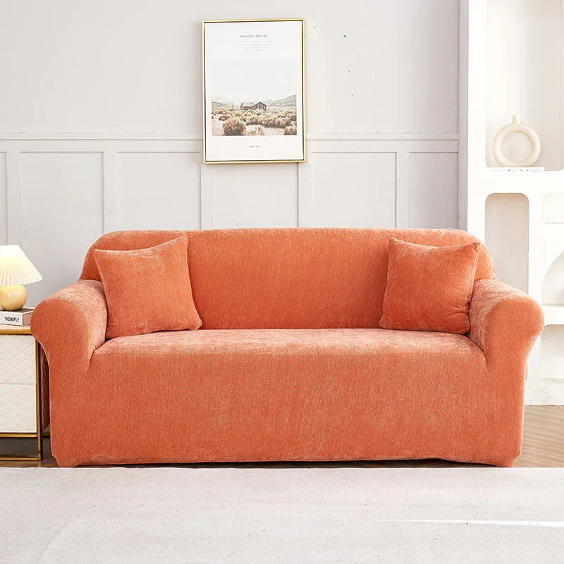 Couch Cover -Luma - Orange - Adaptable & Expandable