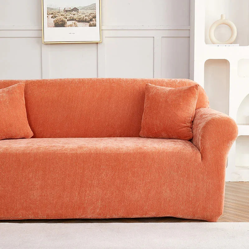 Couch Cover -Luma - Orange - Adaptable & Expandable