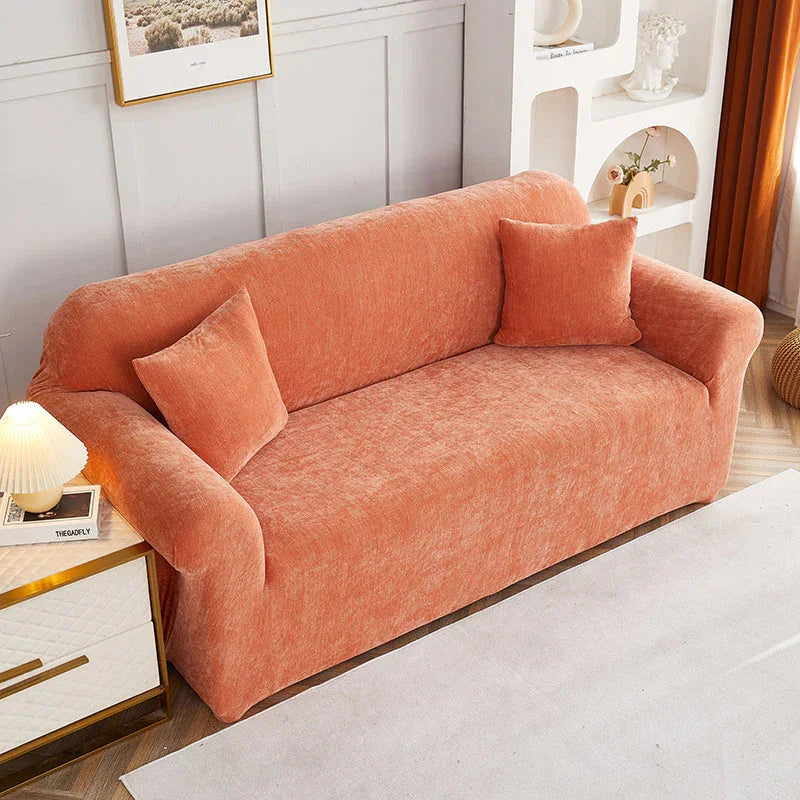 Couch Cover -Luma - Orange - Adaptable & Expandable