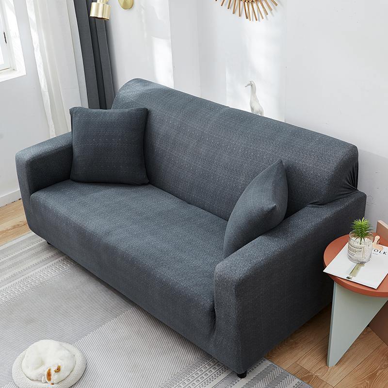 Couch Cover - Flecked - Anthracite Grey - Adaptable & Expandable