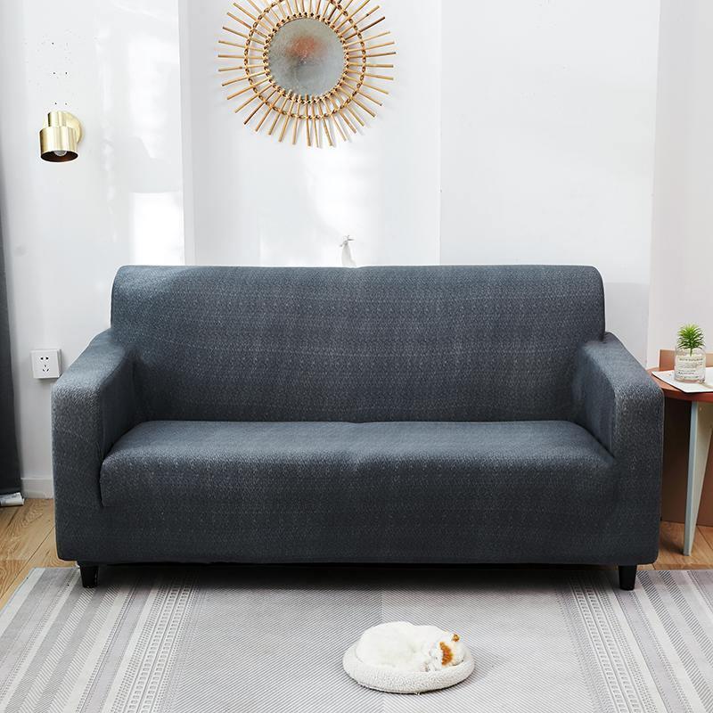 Couch Cover - Flecked - Anthracite Grey - Adaptable & Expandable