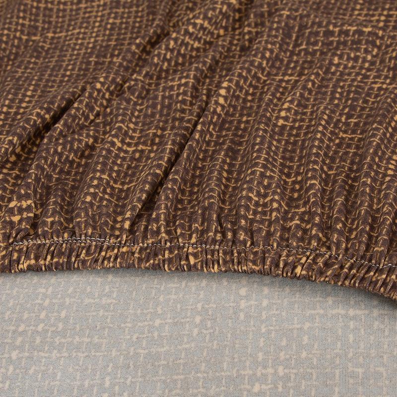 Couch Cover - Flecked - Brown & Gold - Adaptable & Expandable