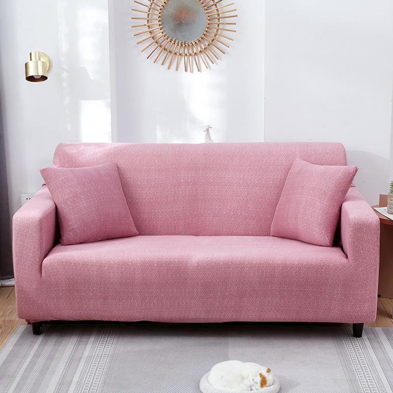 Couch Cover - Flecked - Candy Pink - Adaptable & Expandable