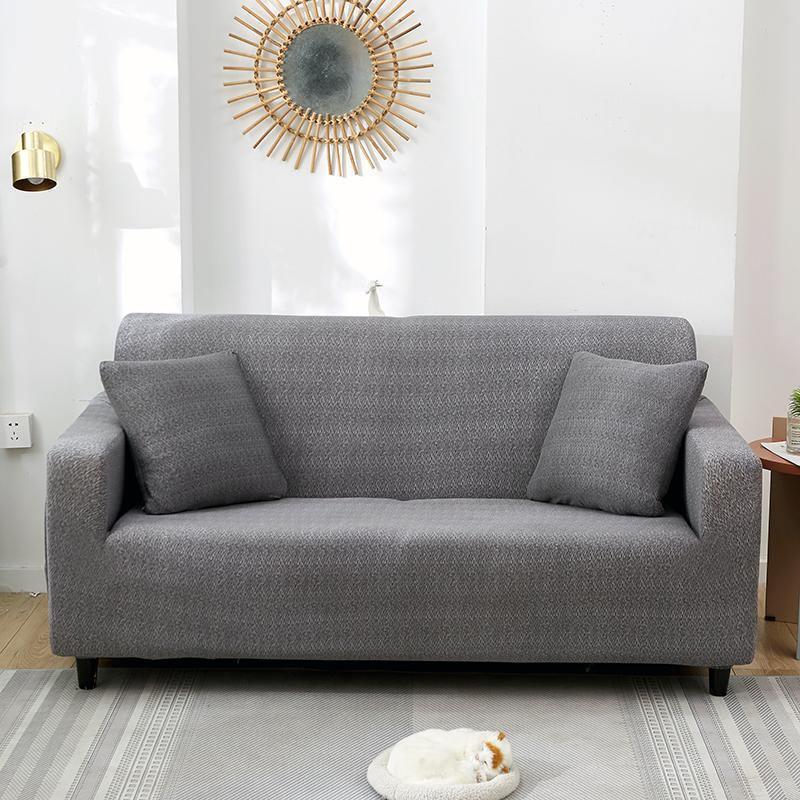 Couch Cover - Flecked - Grey - Adaptable & Expandable