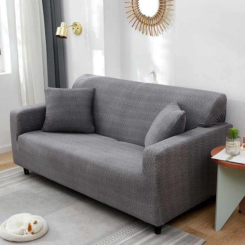 Couch Cover - Flecked - Grey - Adaptable & Expandable