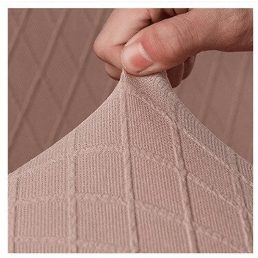 Cushion Cover - Diamond Jacquard - Light Brown