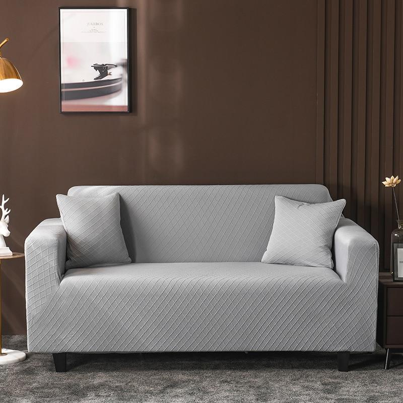 Cushion Cover - Diamond Jacquard - Light Grey