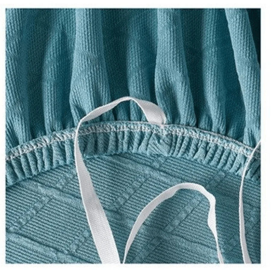 Couch Cover - Diamond Jacquard - Sky Blue - Adaptable & Expandable