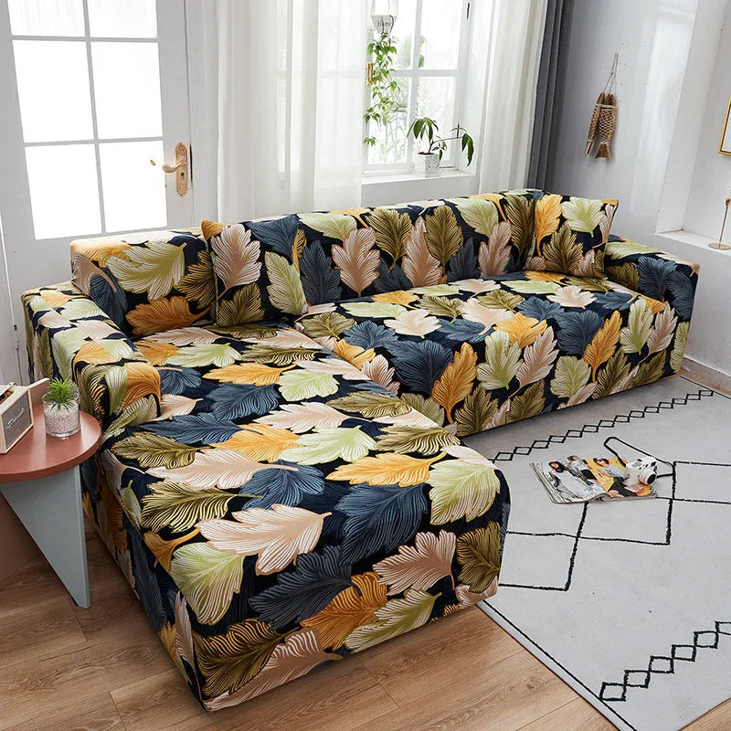 L-Shaped Sofa Cover - Automne - Adaptable & Expandable