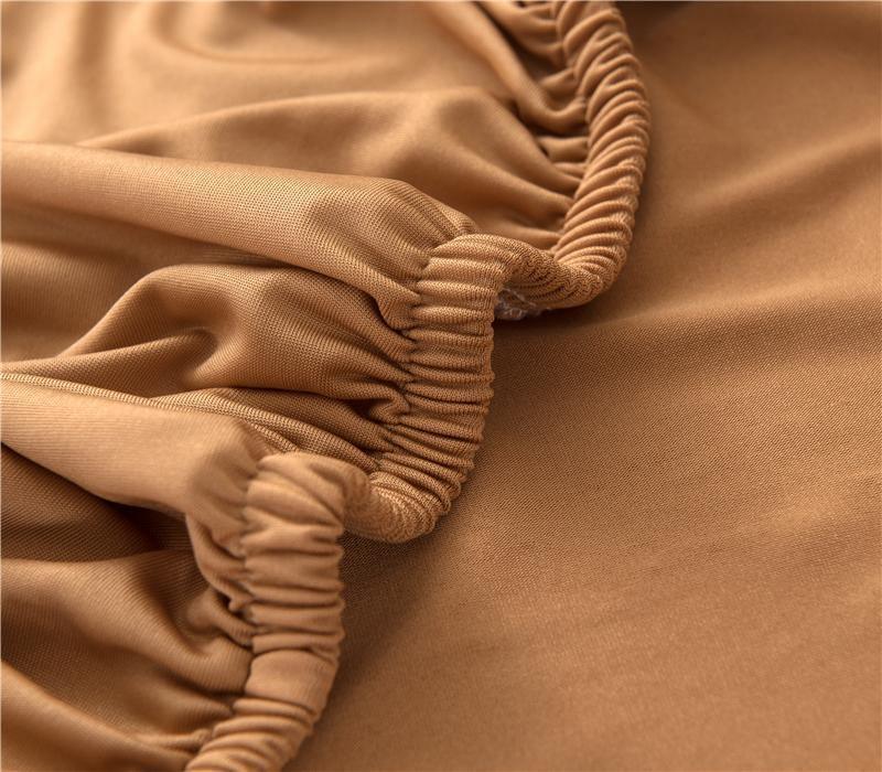 L-Shaped Sofa Cover - Ocher - Adaptable & Expandable