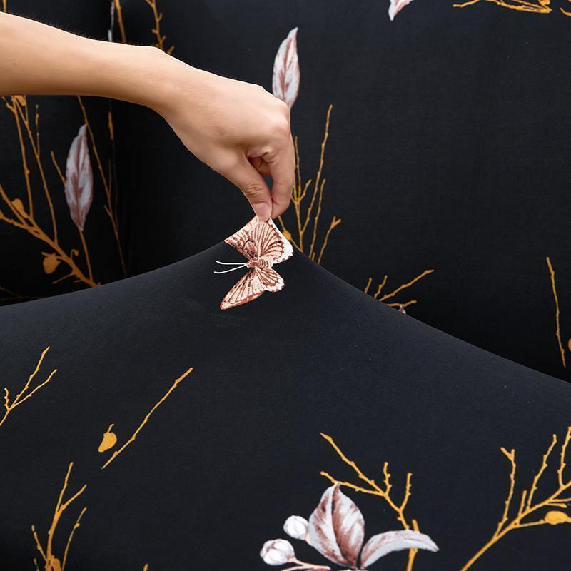 L-Shaped Sofa Cover - Printemps - Adaptable & Expandable