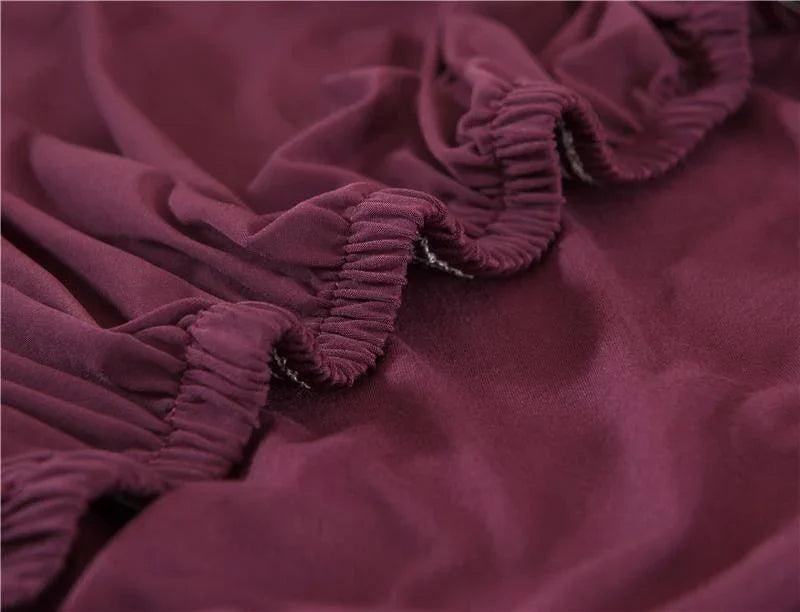 L-Shaped Sofa Cover - Plum - Adaptable & Expandable