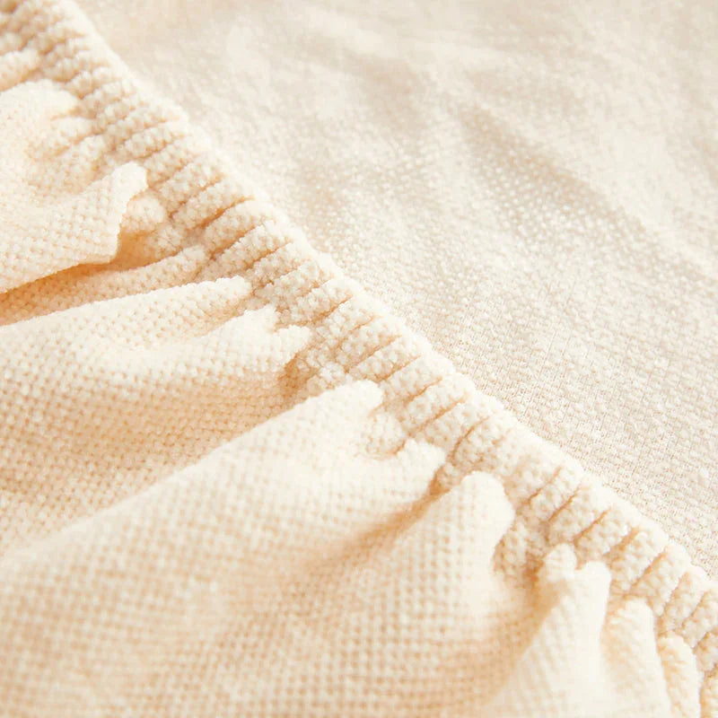 L-Shaped Sofa Cover -Luma - Beige - Adaptable & Expandable