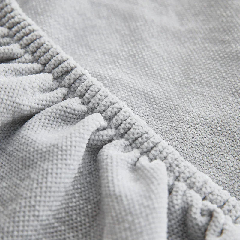 L-Shaped Sofa Cover -Luma - Light Grey - Adaptable & Expandable
