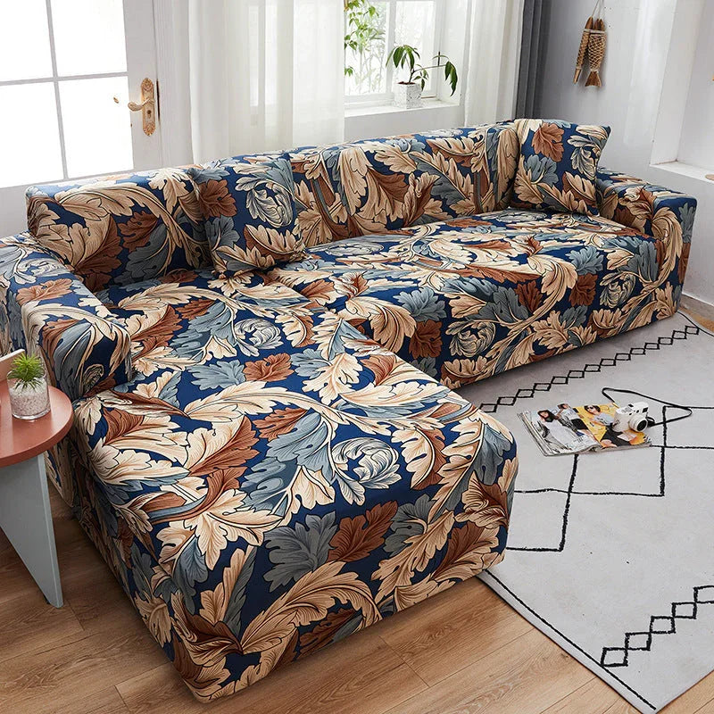 L-Shaped Sofa Cover - Vintage - Adaptable & Expandable
