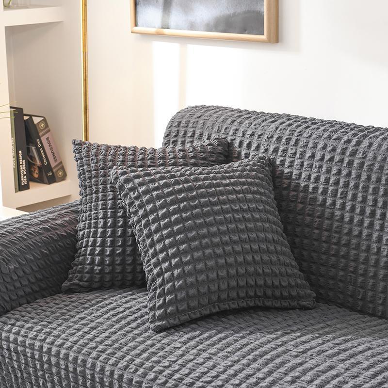Cushion Cover - Bobble-Textured - Anthracite Grey