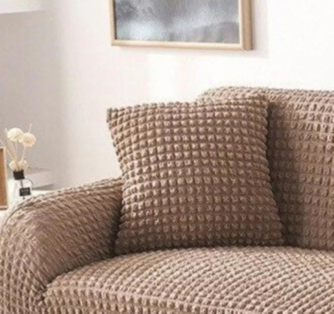 Cushion Cover - Bobble-Textured - Brown