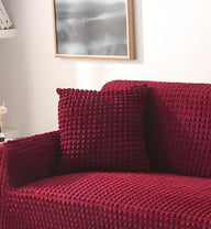 Cushion Cover - Bobble-Textured - Cardinal Red