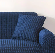 Cushion Cover - Bobble-Textured - Dark Blue