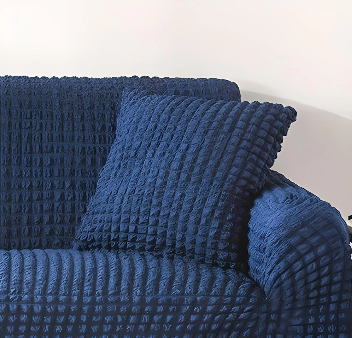 Cushion Cover - Bobble-Textured - Dark Blue
