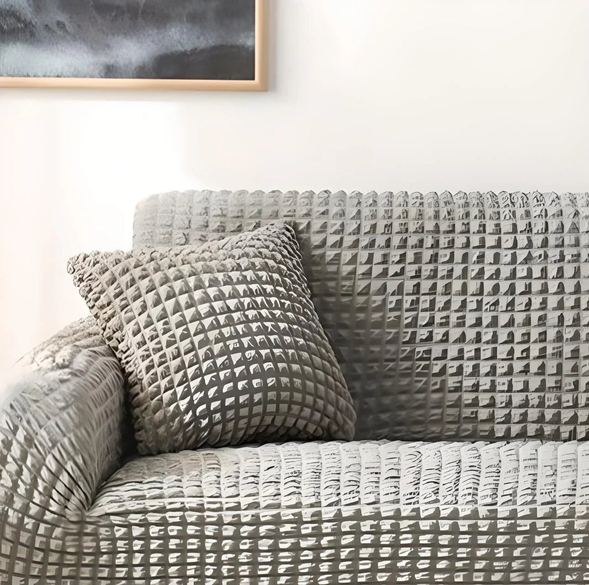 Cushion Cover - Bobble-Textured - Grey