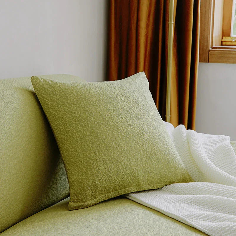 Cushion Cover - Pebble-Textured - Bean Green - Waterproof