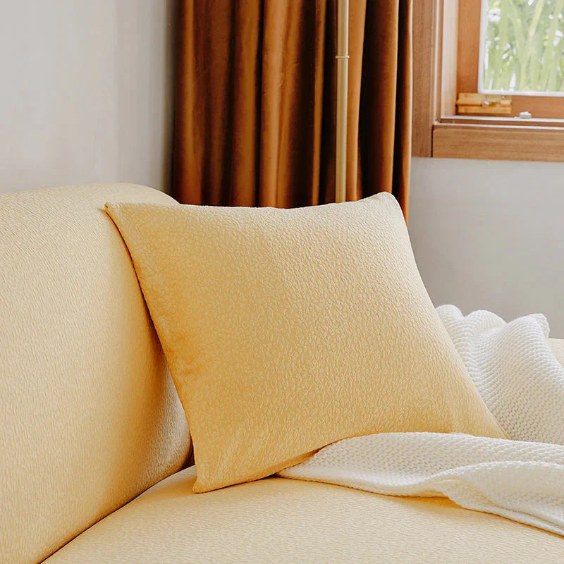 Cushion Cover - Pebble-Textured - Goose Yellow - Waterproof