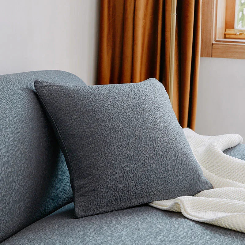 Cushion Cover - Pebble-Textured - Medium Grey - Waterproof
