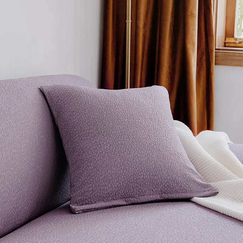 Cushion Cover - Pebble-Textured - Taro Purple - Waterproof