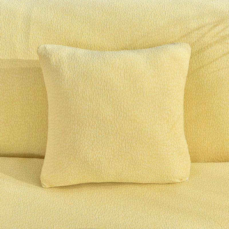 Cushion Cover - Pebble-Textured - Yellow - Waterproof